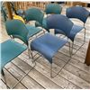 Image 4 : Hard Plastic Stacking Chairs & Foot Stool