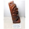 Image 2 : 523. 9” tall Haida bear vintage totem chalkware momma and baby Shamans B.C.