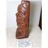 Image 4 : 523. 9” tall Haida bear vintage totem chalkware momma and baby Shamans B.C.