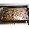 Image 1 : 544. Man’s Avon faux wood jewelry box “E pluribus Unum”