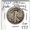 Image 1 : 551. 1943 S walking liberty half dollar