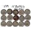 Image 2 : 559. 15 buffalo nickels