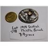 Image 1 : 571. 1958 Scottish thistle and citrine broach