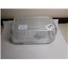 Image 4 : 603. vintage clear glass butter dish with cow on lid