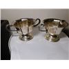 Image 2 : 605. WM mounts LB marked silver plate cream and sugar