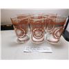 Image 1 : 612. set of 6 federal glass mandala 1960/66 6 oz tumblers