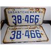 Image 1 : 634. 1961 matching car licence plates