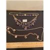 Image 1 : 2 - Gold necklace Amethyst Cozour