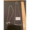 Image 1 : 2 Silver/Rhinestone Necklace