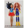 Image 1 : Supergirl & Batgirl matel toy dolls