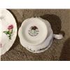 Image 2 : Royal Albert English china teacup and saucer.  "Highland Thistle"  Exc. condition.