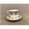 Image 1 : Vintage Paragon "By appointment to her majesty the Queen" white and gold bone china teacup and sauce