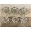 Image 1 : Lot of vintage glass. 3 tall soda fountain sundae glasses and 3 ice cream dishes.  No chips or crack