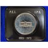 Image 1 : 1973 PEI Centennial Specimen Nickel Dollar. Housed in its original blue clamshell case of issue.