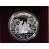 1989 Alexander Mackenzie Proof Silver Dollar. 200th Anniversary of Mackenzie’s exploration of the Ma