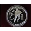 Image 1 : 1993 Stanley Cup Proof Silver Dollar. 100th Anniversary of the first Stanley Cup donated by Canadian