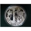 915  2002 Queen Elizabeth Golden Jubilee Proof Silver Dollar. Proof with Ultra Heavy Cameo. Bright White.