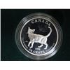 Image 5 : Complete set of 4 1999 Cats of Canada Sterling Silver 50 Cents. Cougar, Lynx, Vymric & Tonkinese. Pr