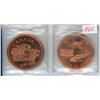 Lot of 2 Moose Jaw Coin Club bronze medals. Includes 1967 Canadian Centennial & 1968 CFB Moose Jaw. 