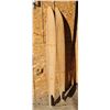 Image 3 : Vintage wood water skis to repurpose 68in long