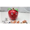 Image 3 : 70’s  Fisher Price Chiming Happy Apple and Pail of Toy Animals etc.