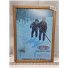 Image 1 : Framed Advertisement  --  DUPONT – 2 kids hunting 12in x 16in.