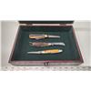 Image 2 : Collectors Box with 3 Vintage Pocket Knives. 1 – Real Lamb Foot, 1 – Klein Tools USA, 1 – Robert Kla