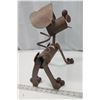 Image 4 : JUNK YARD DOG – Unique, heavy metal, welded yard art dog. 19 in long x 13 in high.