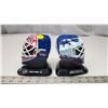 Image 2 : 2 MINIATURE GOALIE MASKS from 1996-97. McDonald’s, 1 PATRICK ROY – Avalanche,    1 JOCELYN THIBEAULT