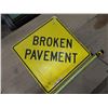 Image 2 : Broken pavement ahead sign