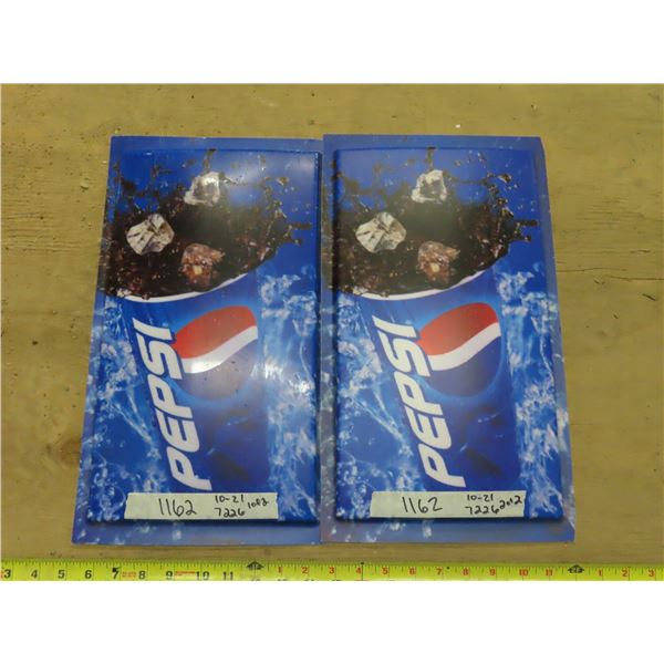 Set of vending machione pepsi signs Schmalz Auctions