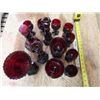Image 2 : Red glass avon collectible set