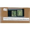 Image 1 : canada queen victoira two 2 cents stamps different styles