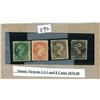 Image 1 : queen victoria 2,3,5,and 8 cents 1870-89