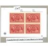 Image 1 : canada royal couple 3 cents block of 4 MNH