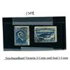 Image 1 : newfoundland victoria 3 cents and seal 5 cents