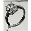 Image 1 : 1. Moissanite Diamond, Claw Set, 925 Silver Adjustable Band