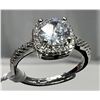 Image 2 : 1. Moissanite Diamond, Claw Set, 925 Silver Adjustable Band