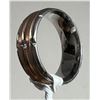 Image 2 : 3. Men’s Wedding Band, Stainless Steel + Copper, Size 8.5