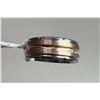 Image 3 : 3. Men’s Wedding Band, Stainless Steel + Copper, Size 8.5