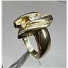 Image 2 : 6. Gem Ring, Lab Created, Claw and Channel Set, Gold Overlay, Size 7