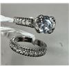 Image 2 : 9. Wedding Set, Lab Created, Claw Set, S925 Overlay, Size 5