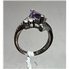 Image 4 : 13. Amethyst, Lab Created, Claw Set, S925 Overlay. Size 7