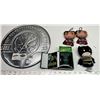 Image 2 : 43. Superhero Lot – Metal “Spiderman” Wall Sign, “Green Lantern” Box Set, 3 Plush