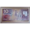 Image 1 : 2001 $10. Knight-Thiessen signatures. FDT Prefix. BC-63a. Uncirculated. Housed in a hard plastic hol