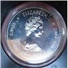 1977 Queen Elizabeth Silver Jubilee Specimen Silver Dollar. Bright White. Housed in its original bla