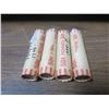 Image 1 : 4 rolls of Canadian pennies