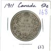 Image 1 : 1911 Canadian silver 50 cent coin (1.)