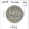 Image 1 : 1943 Canadian silver 50 cent coin