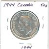 Image 2 : 1944 Canadian silver 50 cent coin